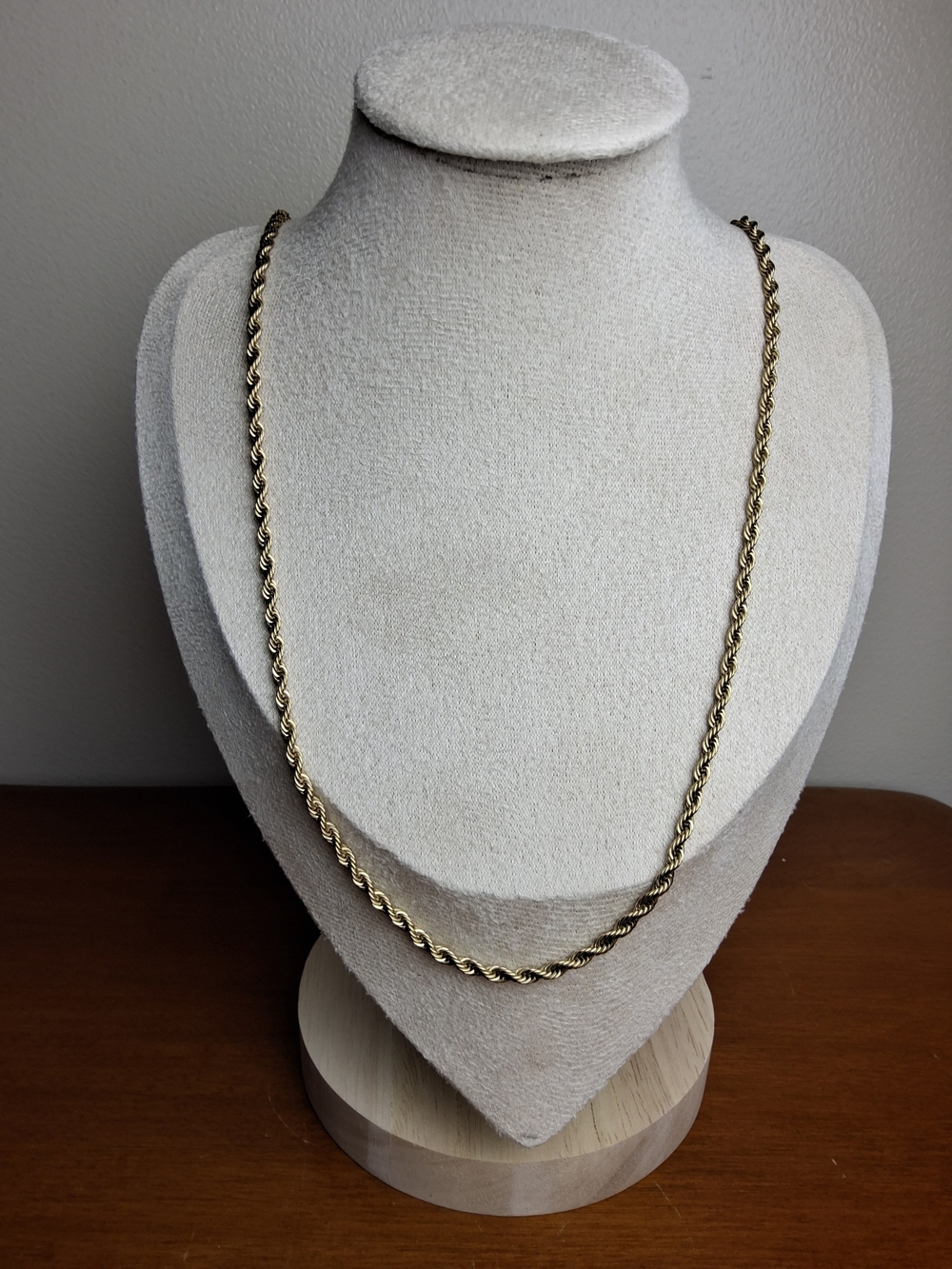 Gold Rope Chain Necklace - Women's Jewelry